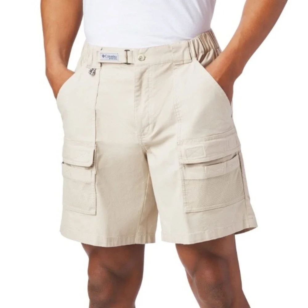 Columbia‎ Men's Fossil PFG Half Moon III Cargo Shorts Size XXL